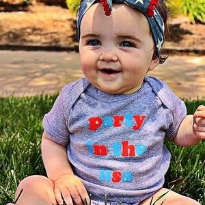 Party in the USA baby onesize